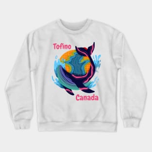 Tofino Canada Humpback Whale Crewneck Sweatshirt